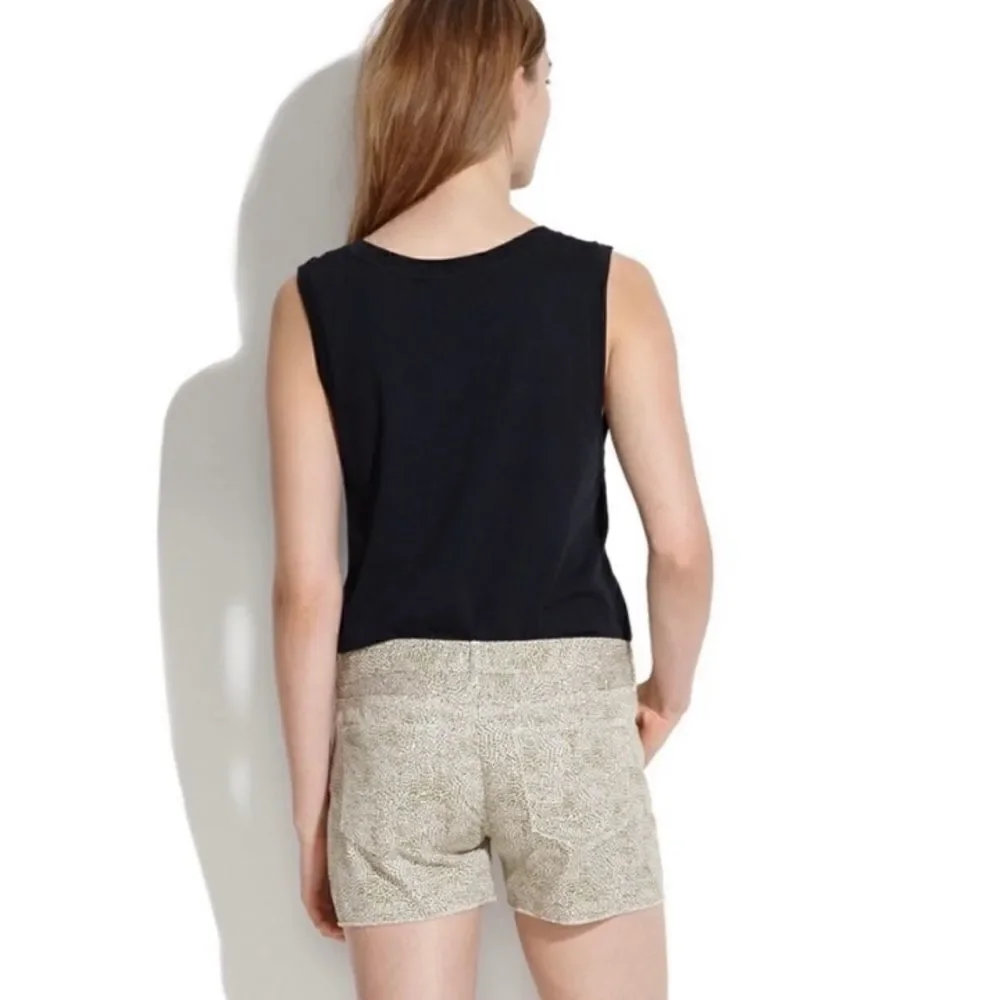 Madewell safari dot printed shorts 28